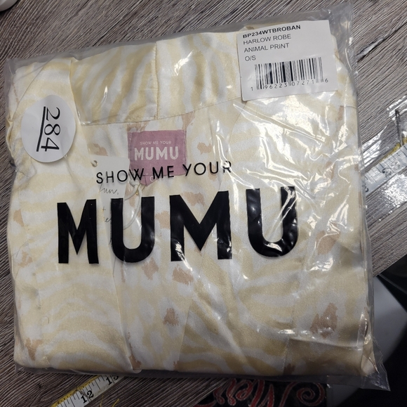 Show Me Your Mumu NWT Animal Print Harlow Robe One Size Fits Most - Picture 2 of 10